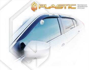 1 999 р. Дефлектора окон CA-Plastic  Mitsubishi Eclipse Cross  GK (2021-2022) рестайлинг (серия Classic полупрозрачный)  с доставкой в г. Вологда. Увеличить фотографию 2
