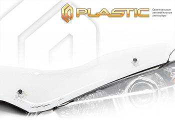 Дефлектор капота (exclusive) CA-Plastic Volkswagen Transporter  T5 (2003-2009) дорестайлинг (серия Шелкография белая)
