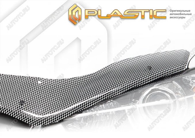2 699 р. Дефлектор капота (exclusive) CA-Plastic  Lexus LX570  J200 (2007-2015) дорестайлинг, 1-ый рестайлинг (серия Шелкография карбон серебро)  с доставкой в г. Вологда