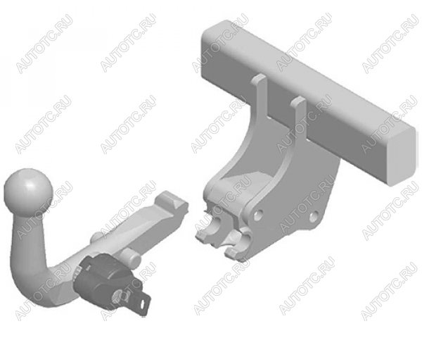 8 949 р. Фаркоп (быстросъемный шар) Tavials Nissan Almera G15 седан (2012-2019) (стальной, шар А40H (AK4, W6, BMA))  с доставкой в г. Вологда
