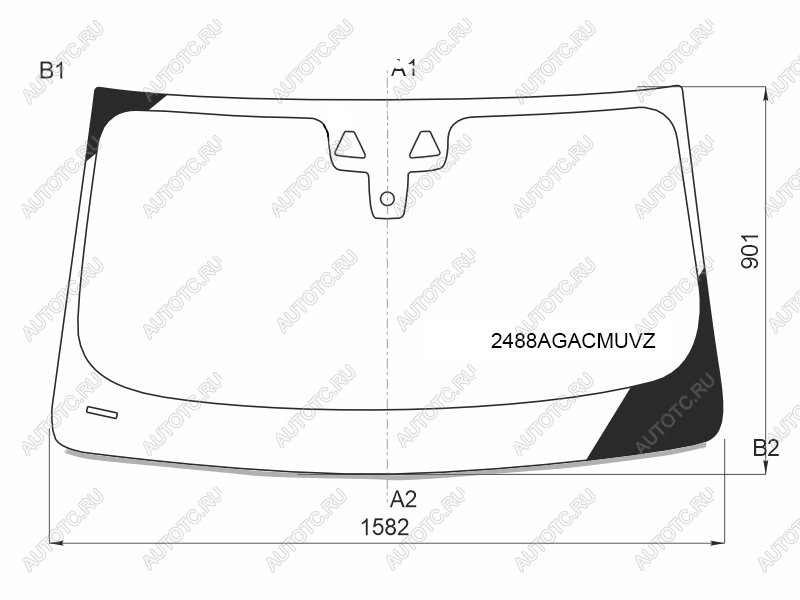 26 999 р. Стекло лобовое (Две камеры Датчик дождя Проекция Молдинг) BMW X4 18- FUYAO 2488AGACMUVZ  с доставкой в г. Вологда