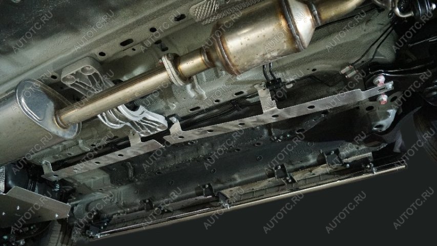 3 699 р. Защита топливной магистрали (2L 4WD 2024)(2 шт) ТСС Тюнинг Jetour T2 (2024-2025) (алюминий 2 мм)  с доставкой в г. Вологда