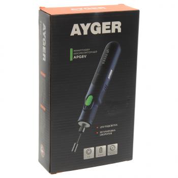 3 099 р. Гравер аккумуляторный 8.0В 0.9Ач 5000-30000обмин. (комплект насадок) AYGER AYGER apg8v  с доставкой в г. Вологда. Увеличить фотографию 3