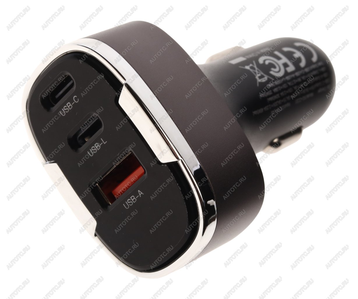 1 859 р. Устройство зарядное в прикуриватель 1USB + 2 Type C 12V черное XO XO cc61 black  с доставкой в г. Вологда