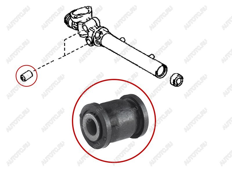 287 р. Втулка рулевой рейки Lexus GS 97-04  SC 01-10  Toyota Aristo 97-04  Soarer 01-05 SAT ST-45516-30050B  с доставкой в г. Вологда
