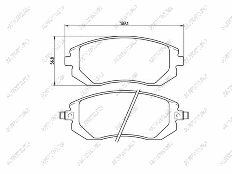 3 489 р. Колодки тормозные перед SUBARU IMPREZA GR 07- FORESTER SH 07- BREMBO P 78 013  с доставкой в г. Вологда