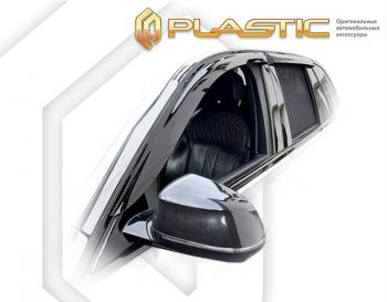 2 079 р. Дефлектора окон CA-Plastic BMW X5 G05 (2018-2022) (серия Classic полупрозрачный, Без хром молдинга )  с доставкой в г. Вологда. Увеличить фотографию 2