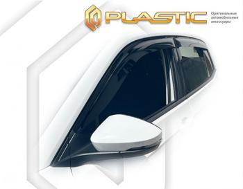 2 099 р. Дефлектора окон CA-Plastic Volkswagen T-Cross (2019-2025) (серия Classic полупрозрачный)  с доставкой в г. Вологда. Увеличить фотографию 2