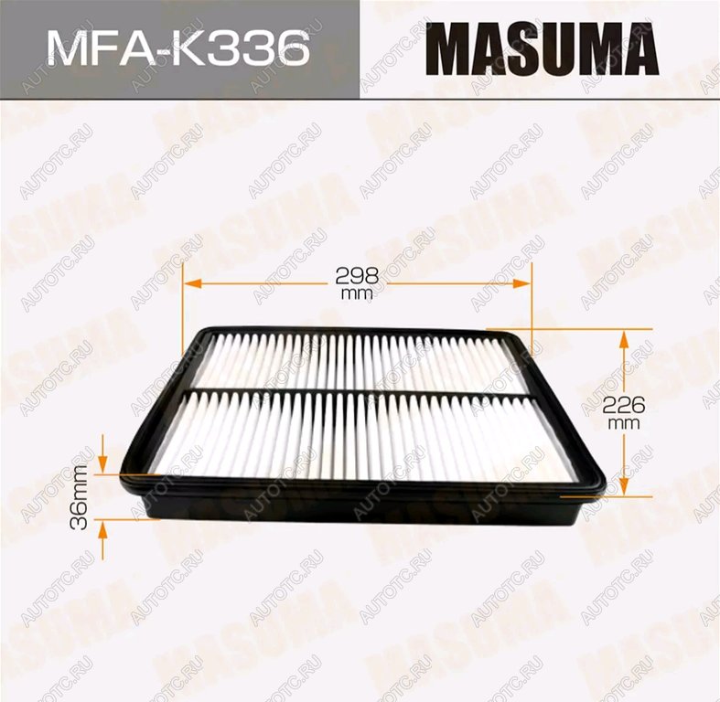 739 р. Фильтр воздушный HYUNDAI Santa Fe (12-) (2.4) KIA Sorento (12-) (2.4) MASUMA MASUMA mfa-k336  с доставкой в г. Вологда