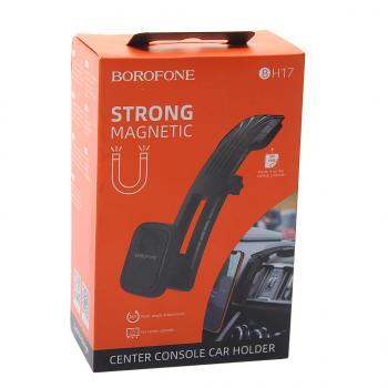 569 р. Держатель телефона универсальный магнитный черный BOROFONE BOROFONE bh17  с доставкой в г. Вологда. Увеличить фотографию 3