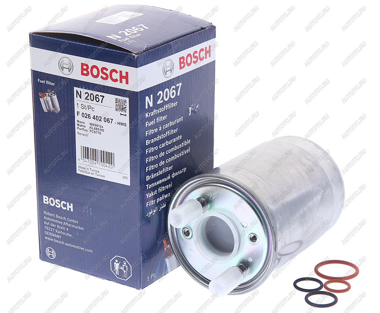 3 099 р. Фильтр топливный RENAULT Fluence (10-),Grans Scenic,Megane (08-) BOSCH BOSCH f026402067  с доставкой в г. Вологда