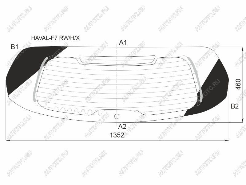 9 549 р. Стекло заднее (Цвет зеленый Обогрев) Haval F7 18-24 XYG HAVAL-F7 RW/H/X  с доставкой в г. Вологда