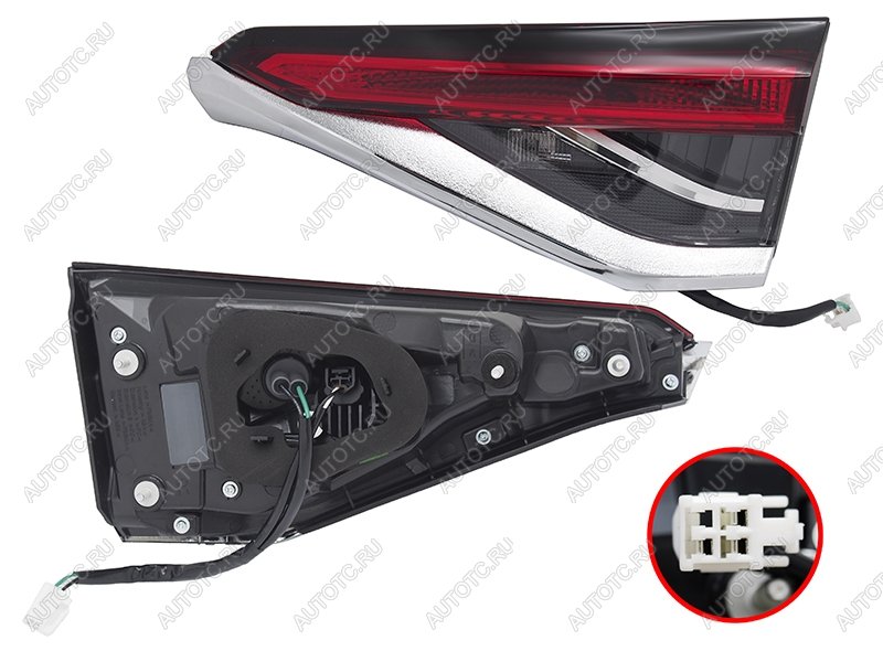 3 799 р. Правый фонарь (LED, внутренний) SAT Toyota Corolla E210 седан дорестайлинг (2018-2022)  с доставкой в г. Вологда