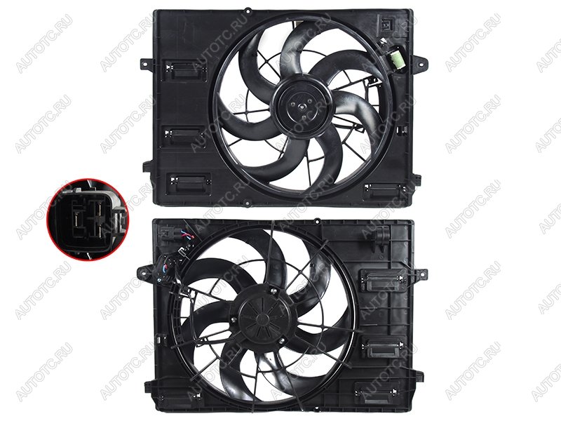 6 999 р. Диффузор радиатора GEELY COOLRAY 18- SAT ST-59-0066  с доставкой в г. Вологда