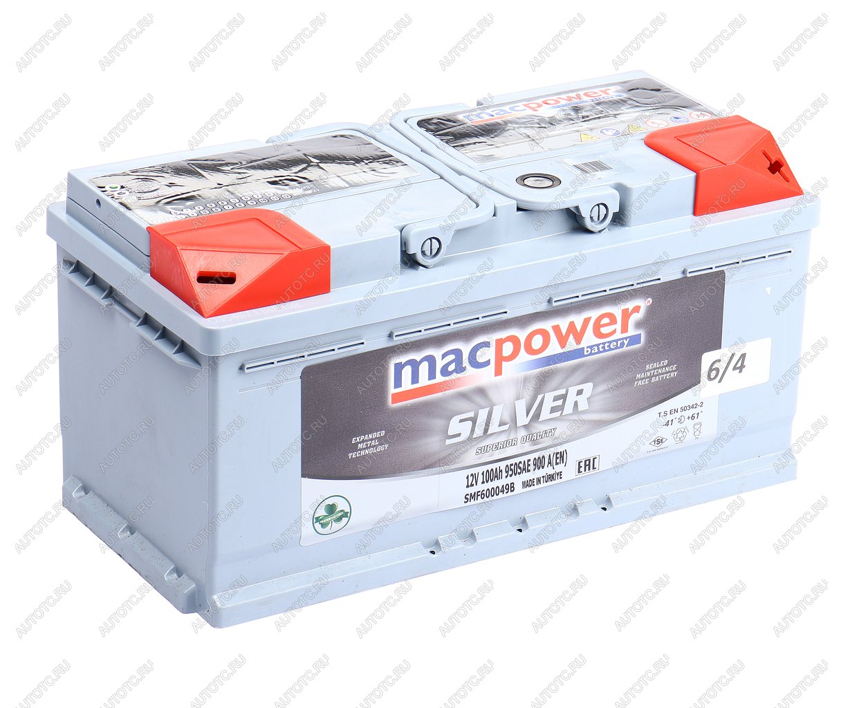 15 999 р. Аккумулятор MACPOWER 100Ач обратная полярность,низкий MACPOWER 6ст100(0) smf600049b  с доставкой в г. Вологда