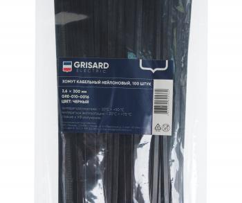 163 р. Хомут-стяжка 300х3.6 пластик черный (100шт.) GRISARD ELECTRIC GRISARD ELECTRIC gre-010-0016  с доставкой в г. Вологда. Увеличить фотографию 2