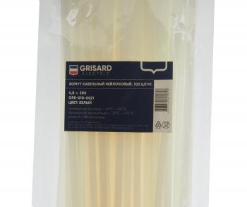 215 р. Хомут-стяжка 300х4.8 пластик белый (100шт.) GRISARD ELECTRIC GRISARD ELECTRIC gre-010-0021  с доставкой в г. Вологда. Увеличить фотографию 2