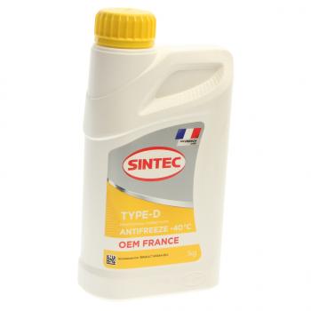 Антифриз желтый -40C 1кг OEM France Type-D SINTEC SINTEC 6145013
