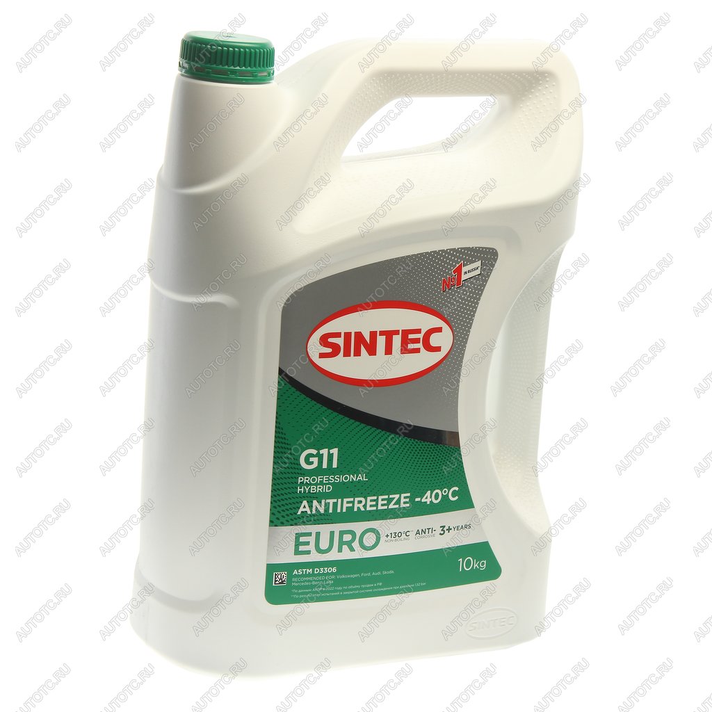 2 399 р. Антифриз зеленый -40C 10кг G11 Euro SINTEC SINTEC 990571  с доставкой в г. Вологда