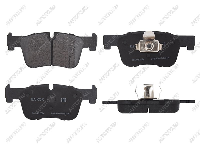 1 299 р. Колодки тормозные перед BMW 1 F20F21 10-3 F30F31F34F80 11-4 F32F33F82F83 13- BAIKOR BKBR0017  с доставкой в г. Вологда