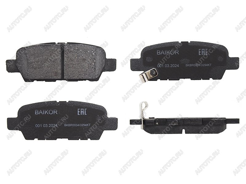 799 р. Колодки тормозные зад NISSAN J10 06-13 X-TRAIL T## 00- TIIDA C11 05-12 BAIKOR BKBR0034  с доставкой в г. Вологда