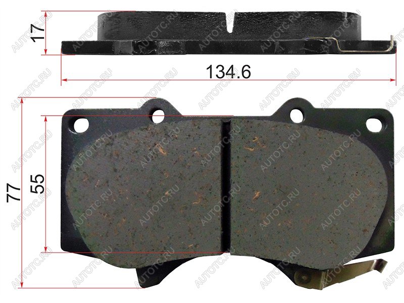 4 199 р. Колодки тормозные перед LEXUS GX470460TOYOTA LAND CRUISER PRADO 120150 02-MITSUBISHI PAJERO 06- ADVICS A1N011  с доставкой в г. Вологда