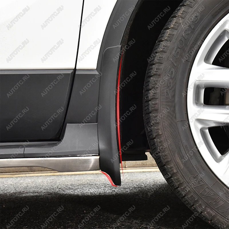 1 129 р. Брызговики (задние) Norplast BAIC Senova X55 (2018-2021)  с доставкой в г. Вологда