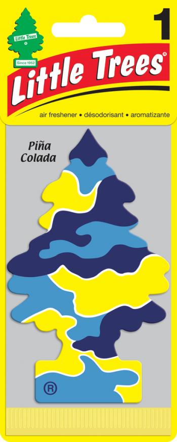 Ароматизатор подвесной пластина (pina colada) Елочка CAR FRESHNER CAR FRESHNER u1p-10967-russ
