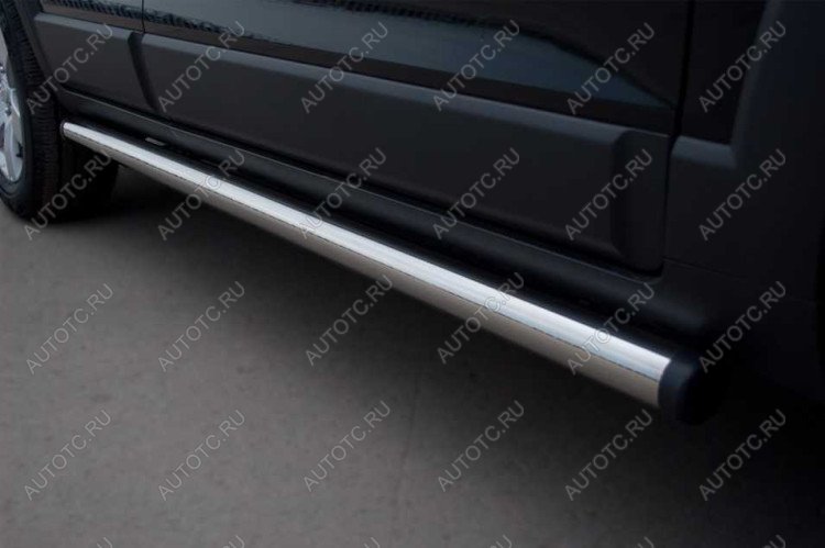 21 649 р. Пороги труба SLITKOFF Chevrolet Niva 2123 дорестайлинг (2002-2008) (d76 мм)  с доставкой в г. Вологда