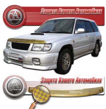 2 299 р. Дефлектор капота CA-Plastiс Toyota Camry Gracia XV20 седан (1996-2001) (серия Шелкография золото)  с доставкой в г. Вологда. Увеличить фотографию 2