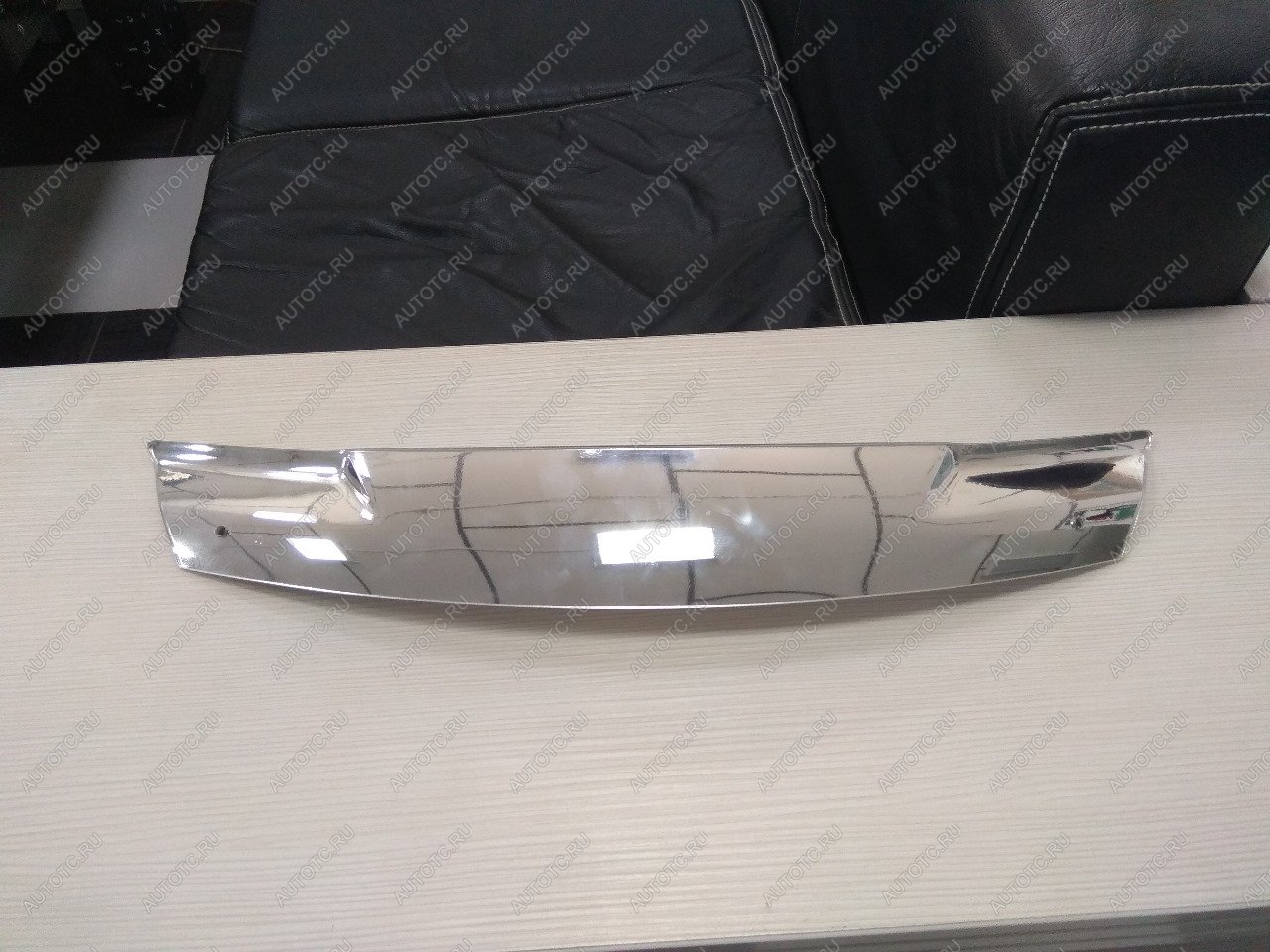 3 999 р. Дефлектор капота (Quad Cab) CA-Plastic exclusive  Hyundai Creta  SU (2020-2022) (серия Хром серебро)  с доставкой в г. Вологда