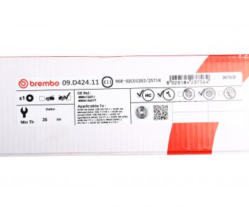 12 799 р. Диск тормозной AUDI A4,A8,Q7 (16-) задний (1шт.) BREMBO BREMBO 09d42411  с доставкой в г. Вологда. Увеличить фотографию 6