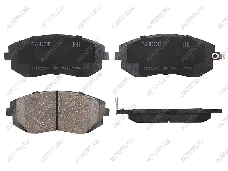 1 159 р. Колодки тормозные перед SUBARU IMPREZA GR 07- FORESTER SH 07- BAIKOR BKBR0038  с доставкой в г. Вологда