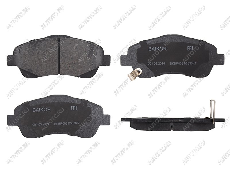 1 129 р. Колодки тормозные перед TOYOTA AVENSIS 03- BAIKOR BKBR0039  с доставкой в г. Вологда