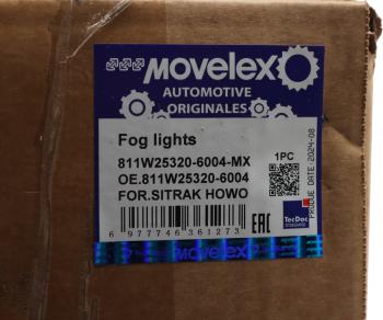 6 799 р. Фара противотуманная SITRAK HOWO T5G правая MOVELEX MOVELEX 811w253206004-mx  с доставкой в г. Вологда. Увеличить фотографию 6