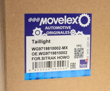 1 379 р. Фонарь задний SITRAK HOWO правый MOVELEX MOVELEX wg9719810002-mx  с доставкой в г. Вологда. Увеличить фотографию 4