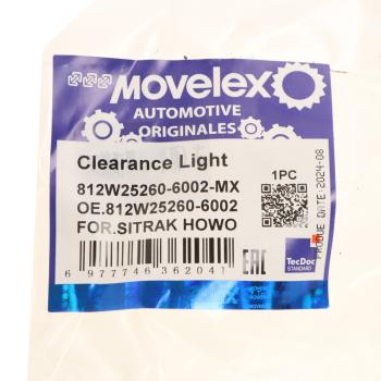 1 499 р. Фонарь габаритный SITRAK HOWO правый передний MOVELEX MOVELEX 812w252606002-mx  с доставкой в г. Вологда. Увеличить фотографию 5