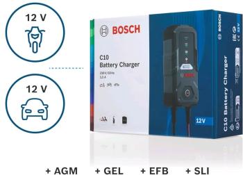 7 199 р. Устройство зарядное 12V 3.5A 120Ач 220V С10 BOSCH BOSCH 0189911010  с доставкой в г. Вологда. Увеличить фотографию 2