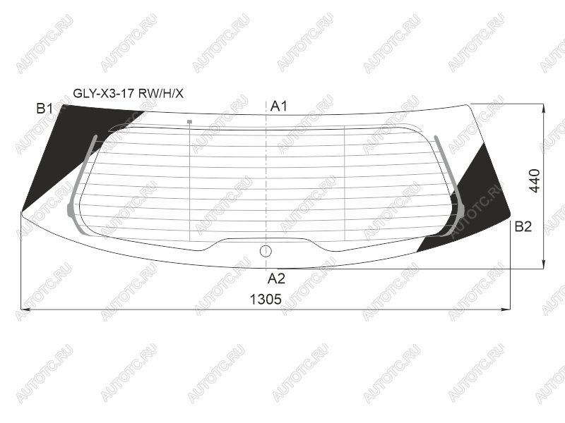 11 999 р. Стекло заднее (Цвет зеленый Обогрев) Livan X3 Pro 22- XYG GLY-X3-17 RW/H/X  с доставкой в г. Вологда