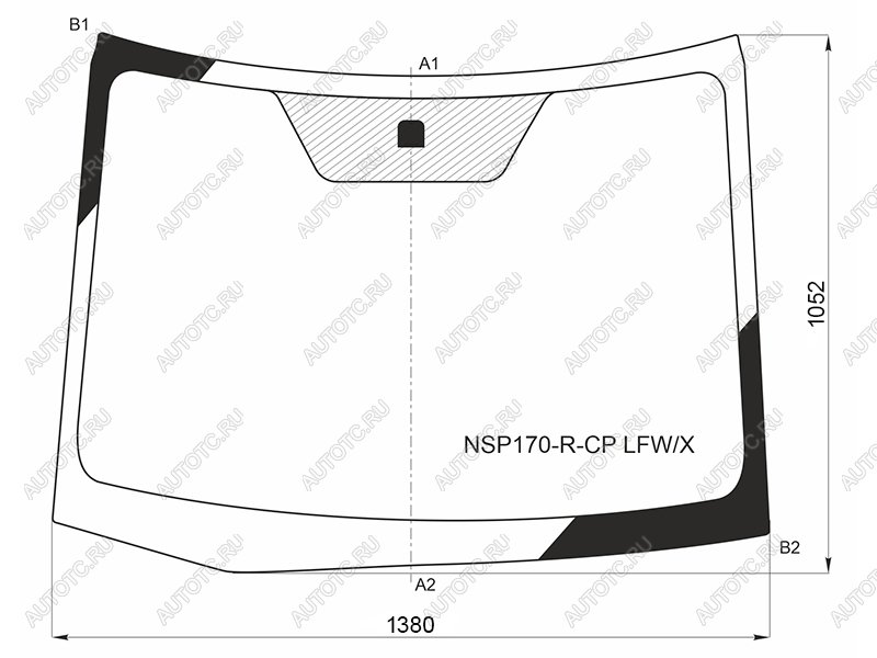 10 649 р. Стекло лобовое Toyota Sienta 15-22 XYG NSP170-R-CP LFW/X  с доставкой в г. Вологда