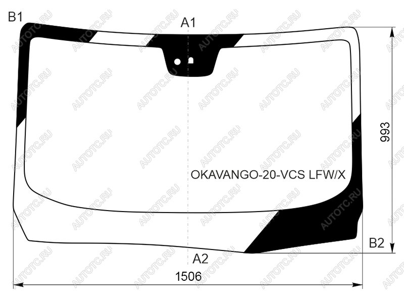 12 649 р. Стекло лобовое (Датчик дождя) Geely Okavango 20- XYG OKAVANGO-20-VCS LFW/X  с доставкой в г. Вологда