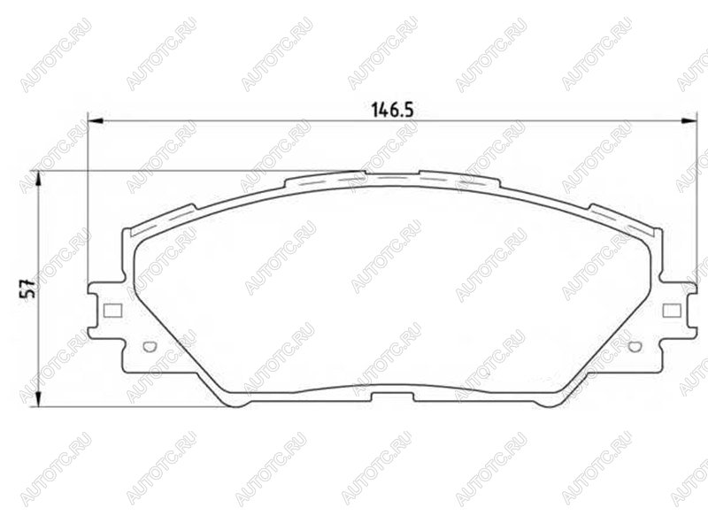 2 799 р. Колодки тормозные перед TOYOTA RAV4 05- BREMBO P 83 071  с доставкой в г. Вологда