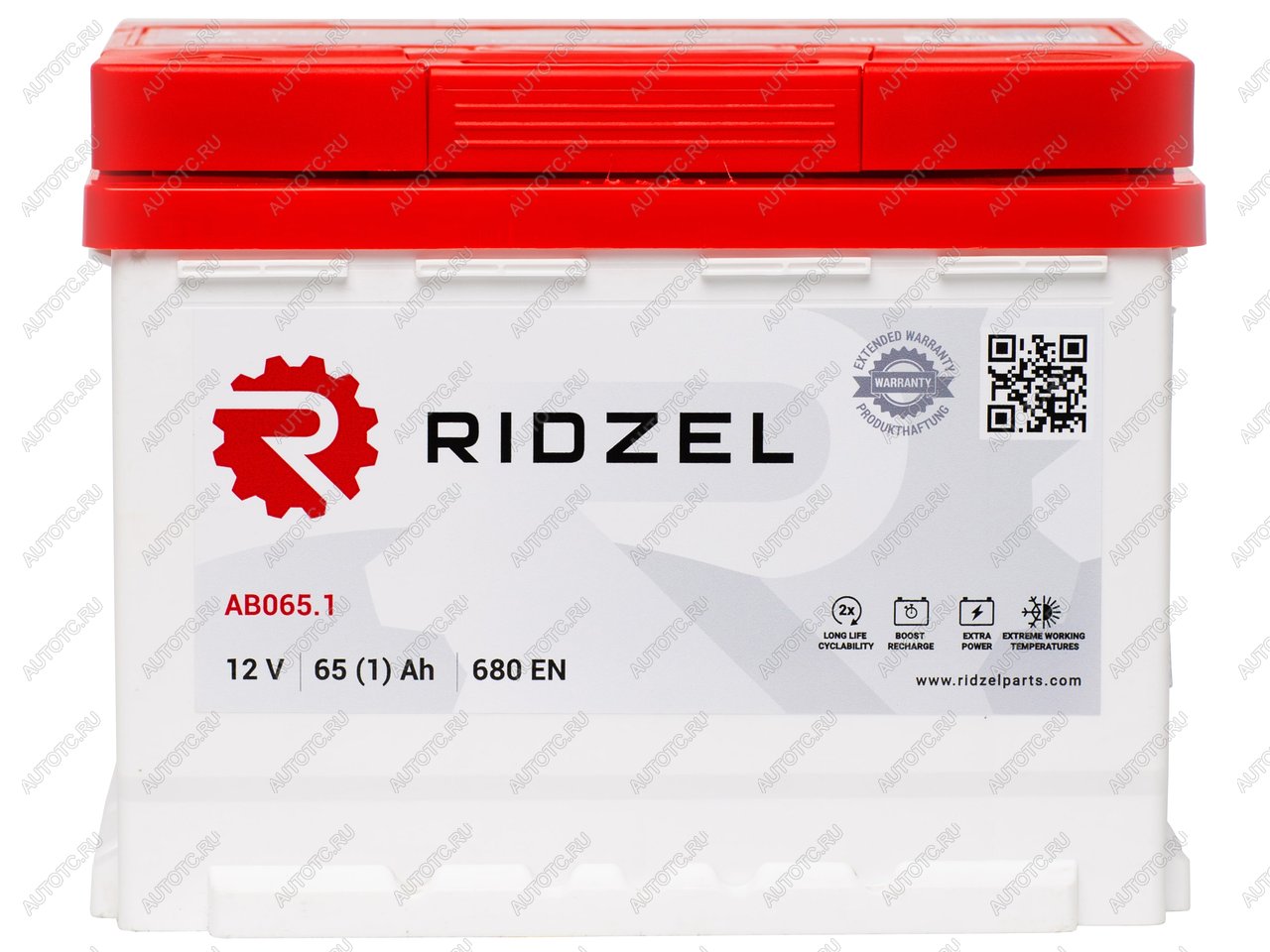 7 749 р. Аккумулятор RIDZEL 65Ач RIDZEL 6ст65(1) ab065.1  с доставкой в г. Вологда