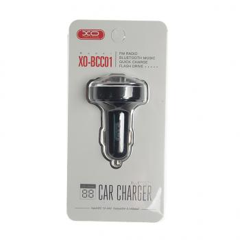 1 379 р. Устройство зарядное в прикуриватель с трансмиттером (bluetooth,hands free) черное XO XO bcc01 black  с доставкой в г. Вологда. Увеличить фотографию 3
