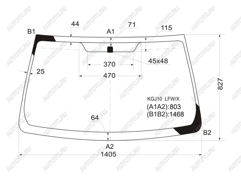 12 649 р. Стекло лобовое Toyota iQ 08-16 XYG KGJ10 LFW/X  с доставкой в г. Вологда