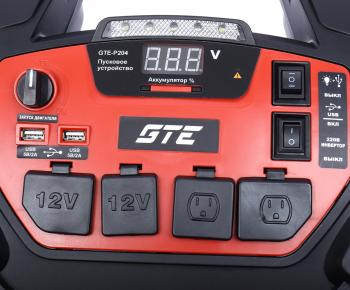 23 799 р. Устройство пусковое 12-15V 1250А 18000мАч (power bank) инвертор с компрессором GTE GTE gte-p204  с доставкой в г. Вологда. Увеличить фотографию 3
