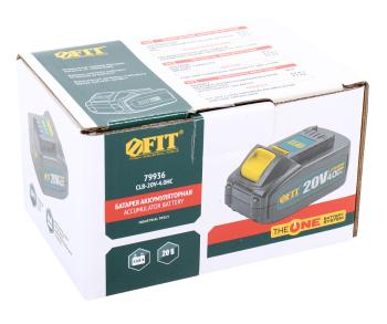 7 499 р. Аккумулятор для электроинструмента 20.0В 4.0Ач FIT FIT clb-20v-4.0hc  с доставкой в г. Вологда. Увеличить фотографию 4
