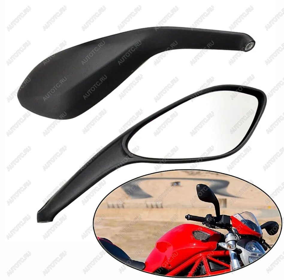 5 349 р. Зеркала для мотоцикла Ducati Monster 6596956967961100 06-16, Streetfighter 848 09-15  пм-00031110  с доставкой в г. Вологда