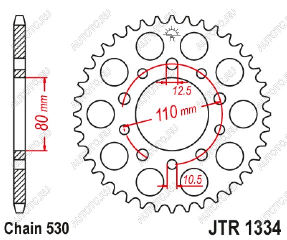 3 399 р. Звезда цепного привода JTR1334 41  jtr1334.41  с доставкой в г. Вологда