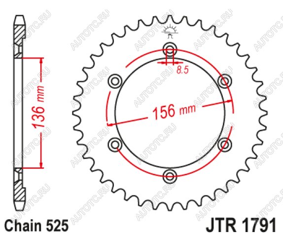 3 399 р. Звезда цепного привода JTR1791 43  jtr1791.43  с доставкой в г. Вологда